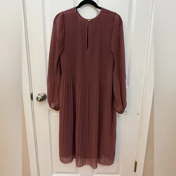 Wilfred Daydreamer Midi Dress Ashy Rose Size Small Aritzia #85140 - Picture 5 of 10